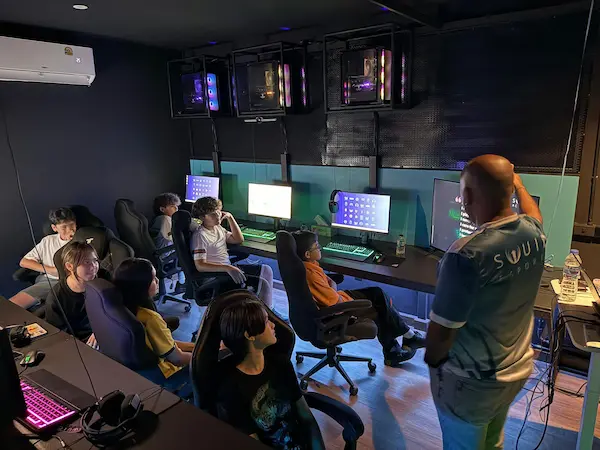 Students in training session with instructor